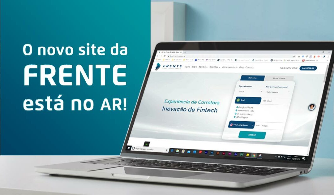 Conheça o novo site da Frente Corretora